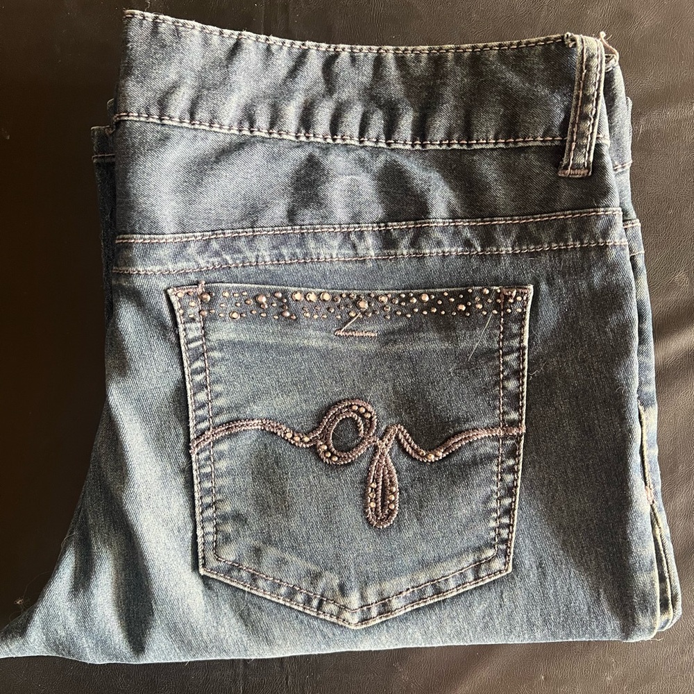 Guess Blue Women's Jeans with Embellished Pocket